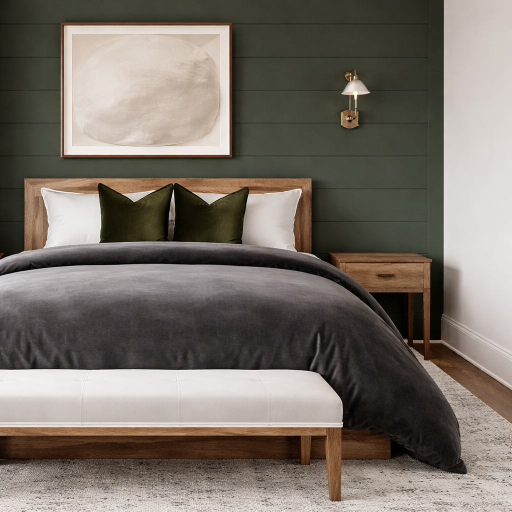 Housse de couette Extension velours gris