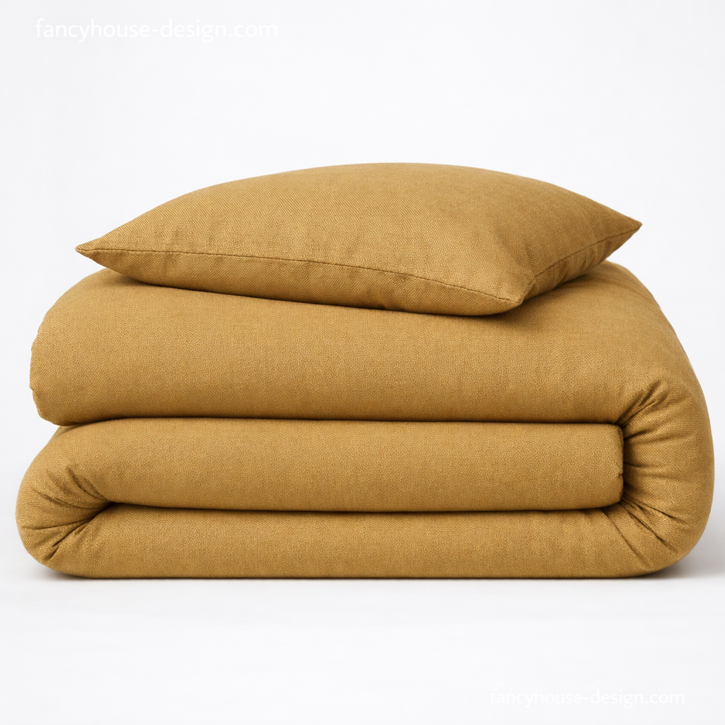 Housse de couette Peripheric Moutarde