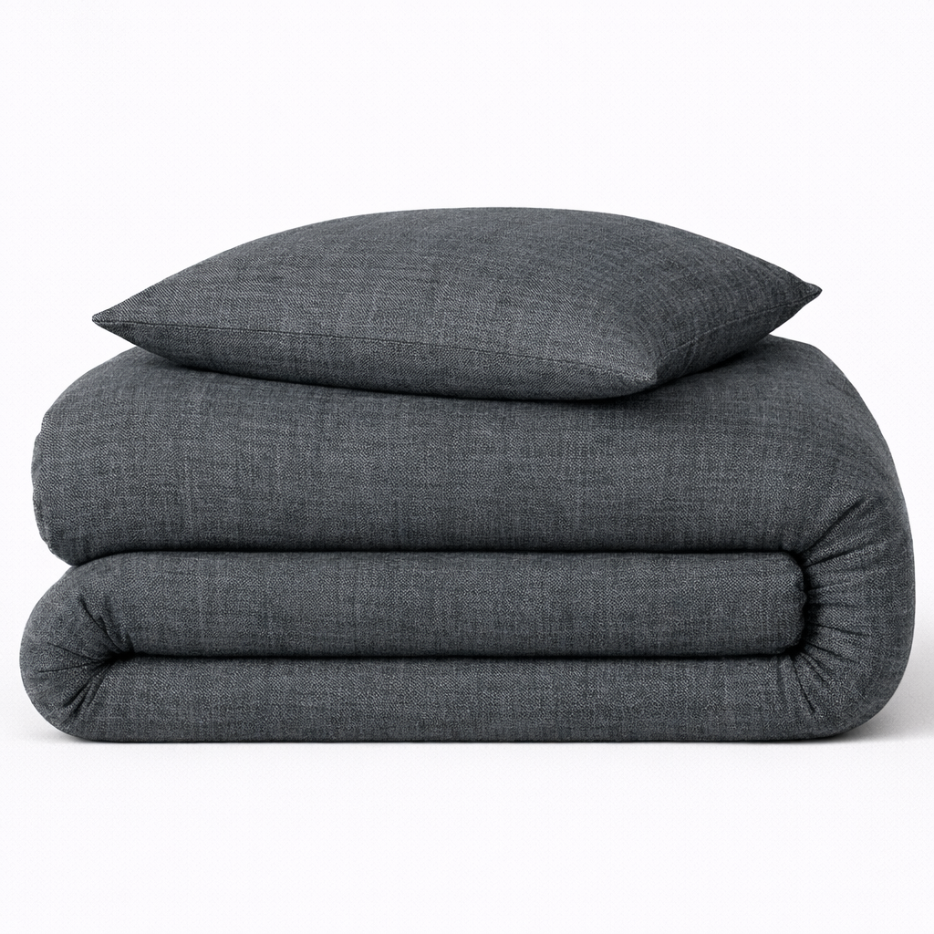 Housse de couette Projection Denim Bleu