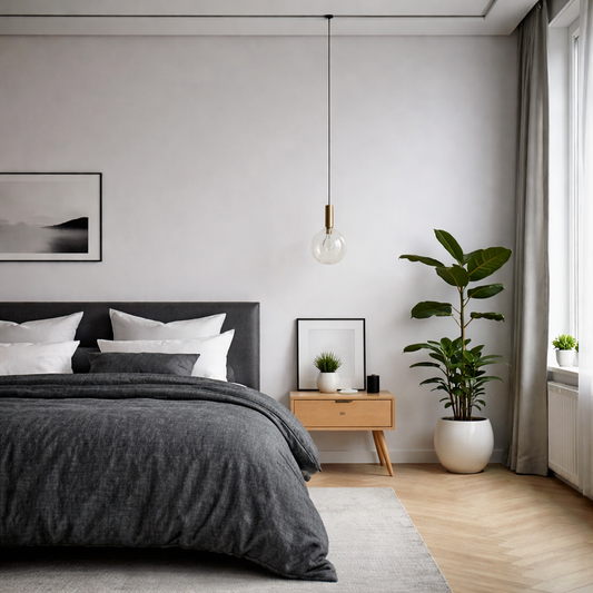 Housse de couette Projection Denim Bleu