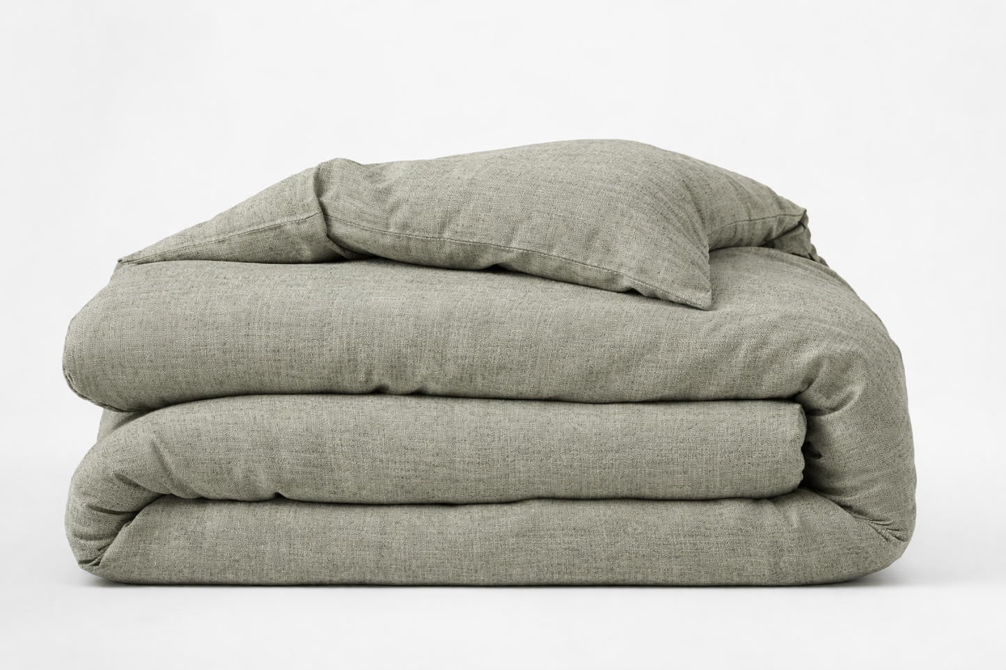 Housse de couette Script jute gris