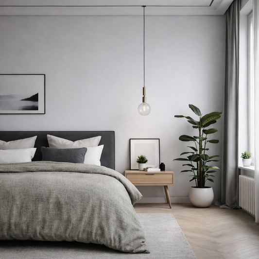 Housse de couette Script jute gris