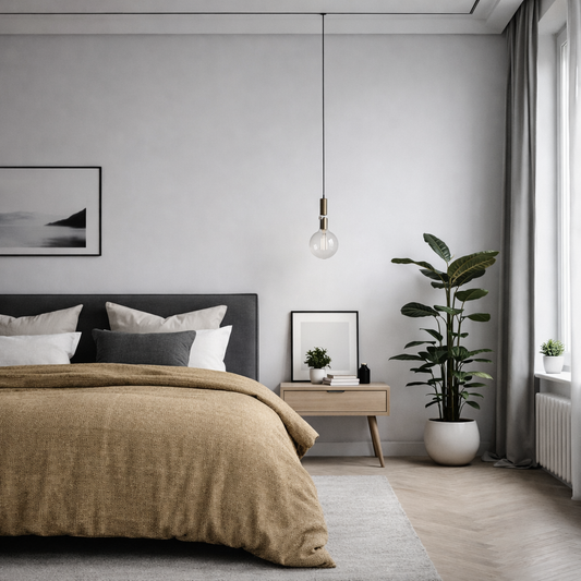 Housse de couette Script jute naturel