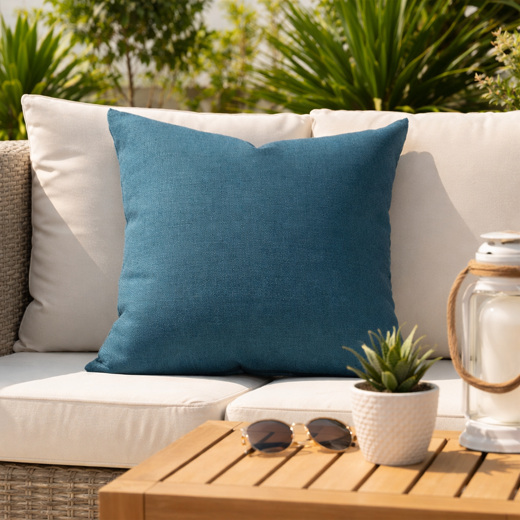 Housse de coussin extérieur - Sunbrella Blend Lagoon