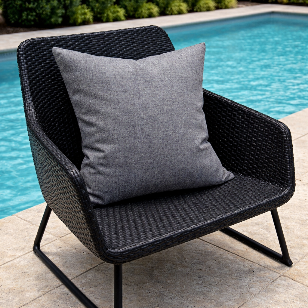 Housse de coussin Extérieur - Sunbrella Cast Slate