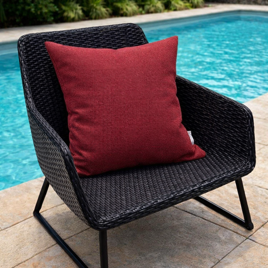 Housse de coussin Extérieur - Sunbrella Essential Garnet