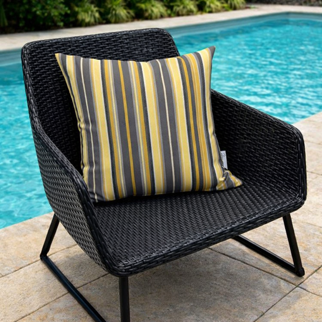 Housse de coussin Extérieur - Sunbrella Foster Metallic
