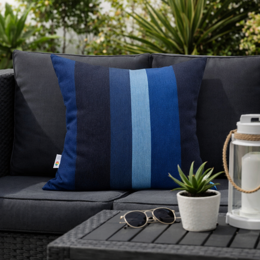 Housse de coussin Extérieur - Sunbrella Gateway Indigo