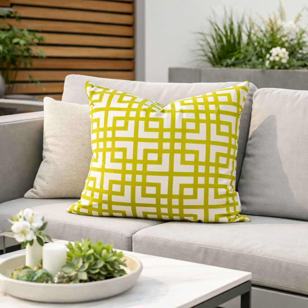 Housse de coussin Extérieur - Kura Lemon
