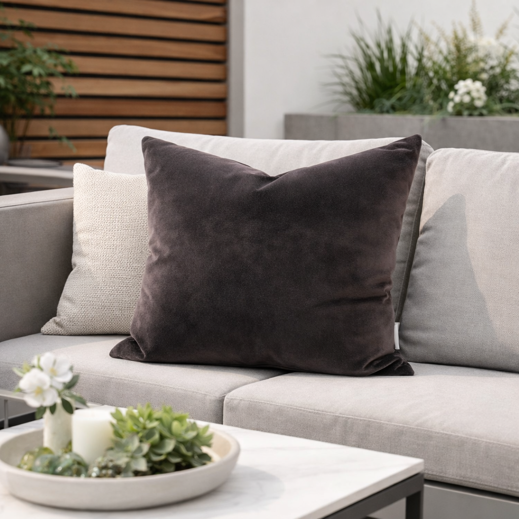 Housse de coussin velours extérieur - Palermo Gargouille