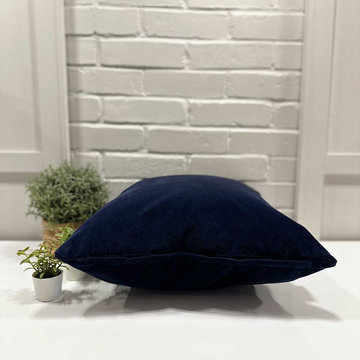 Housse de coussin Extérieur - Velours Palermo Navy - 18"x18"