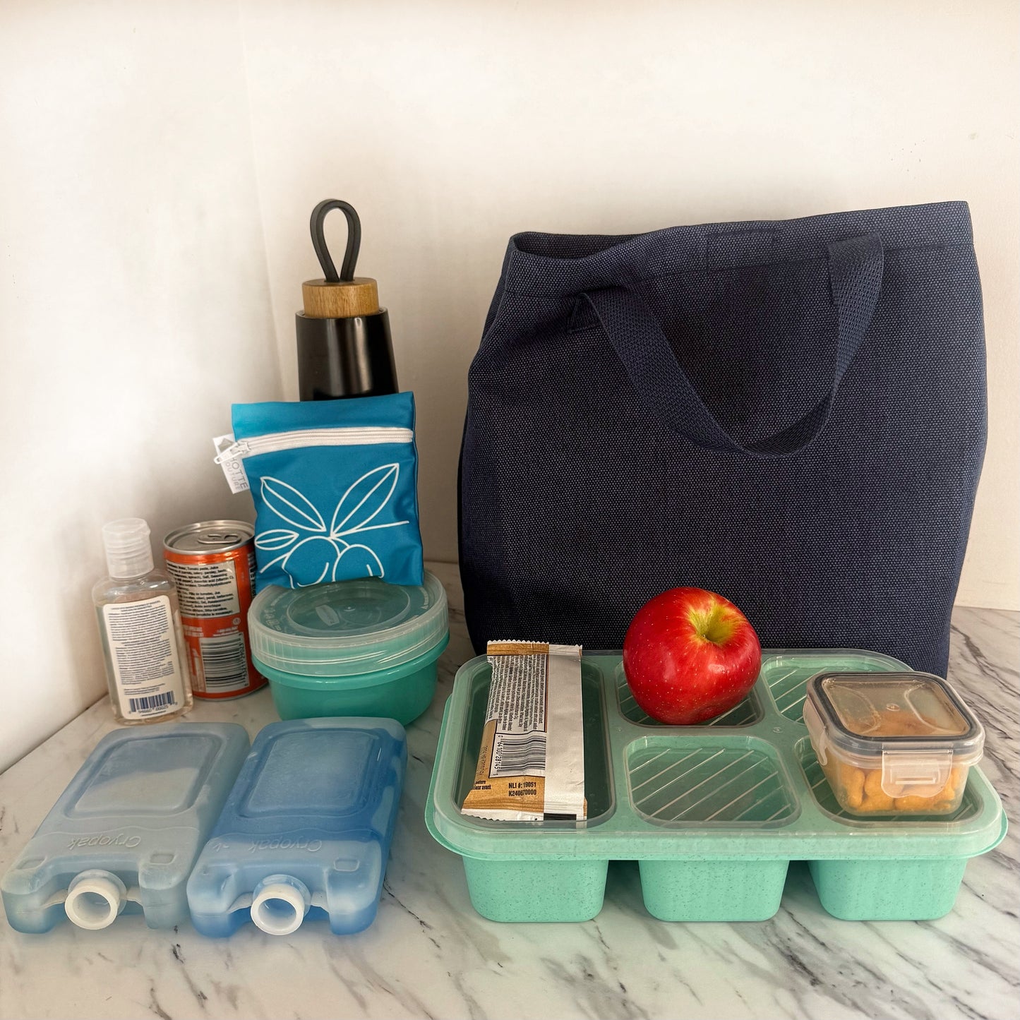 Sac à lunch modèle Monsieur - Bleu profond