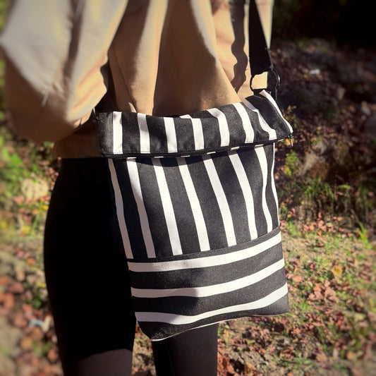 Sac à lunch modèle Madame - Double Rayure