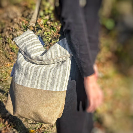 Sac à lunch modèle Madame - Linen ligné