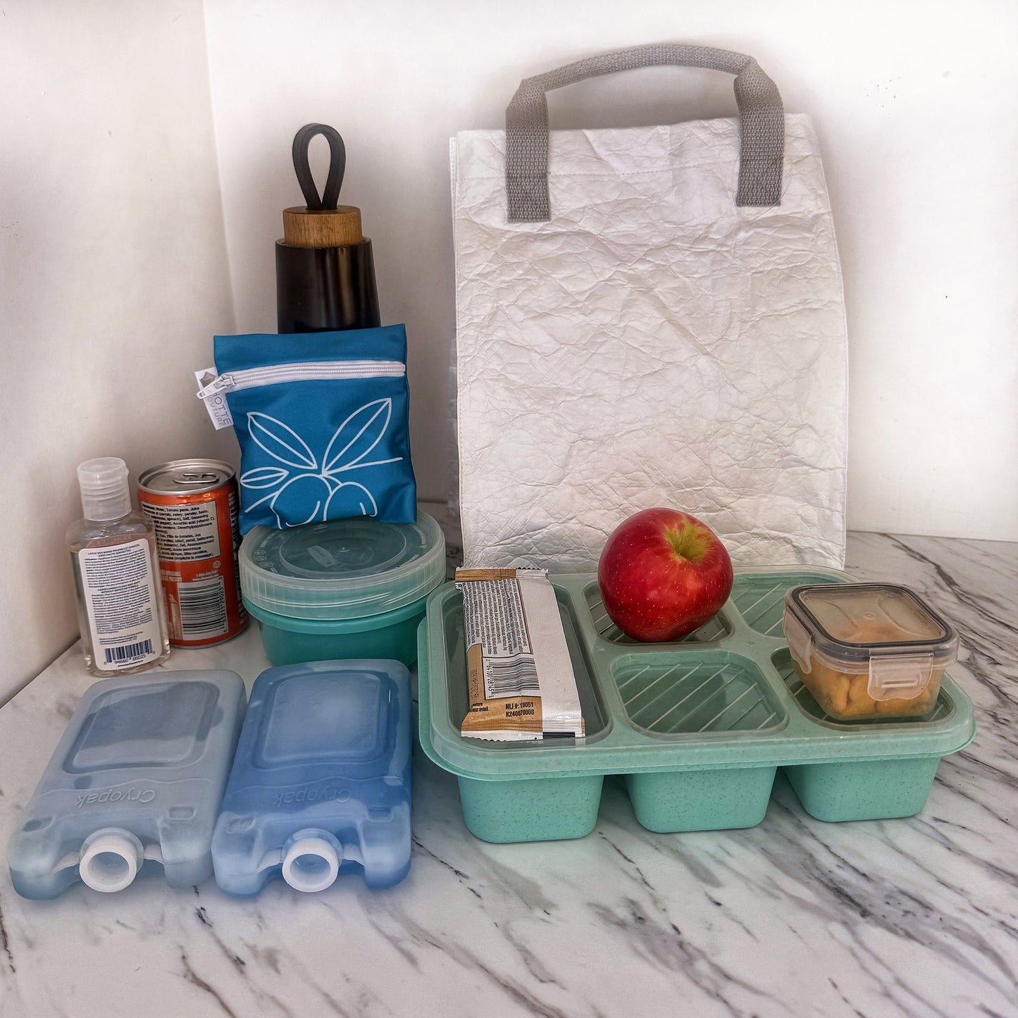 Sac à lunch réutilisable - Tyvek Blanc