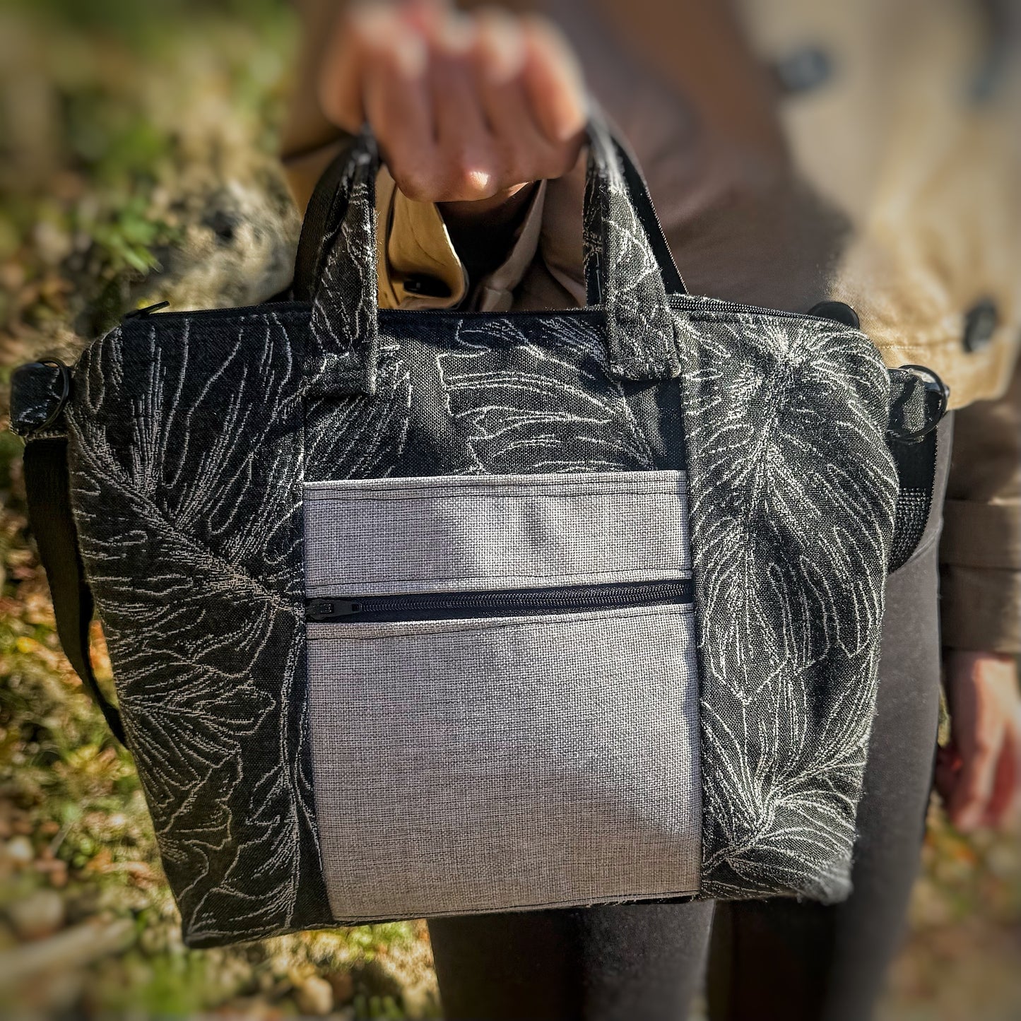 Sac à main bandoulière Monstera