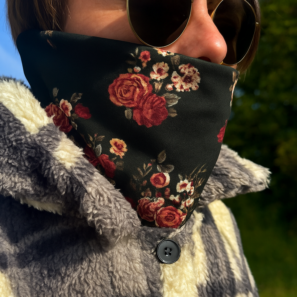 Cache-cou Polar - Vintage Roses