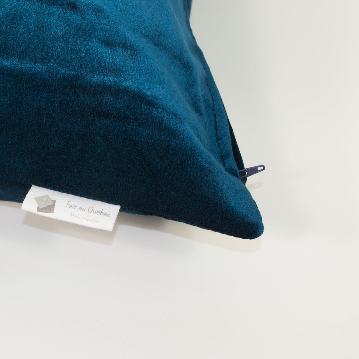 Housse de coussin - Velours bleu