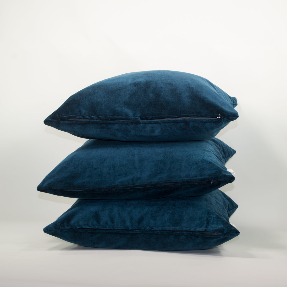 Housse de coussin - Velours bleu