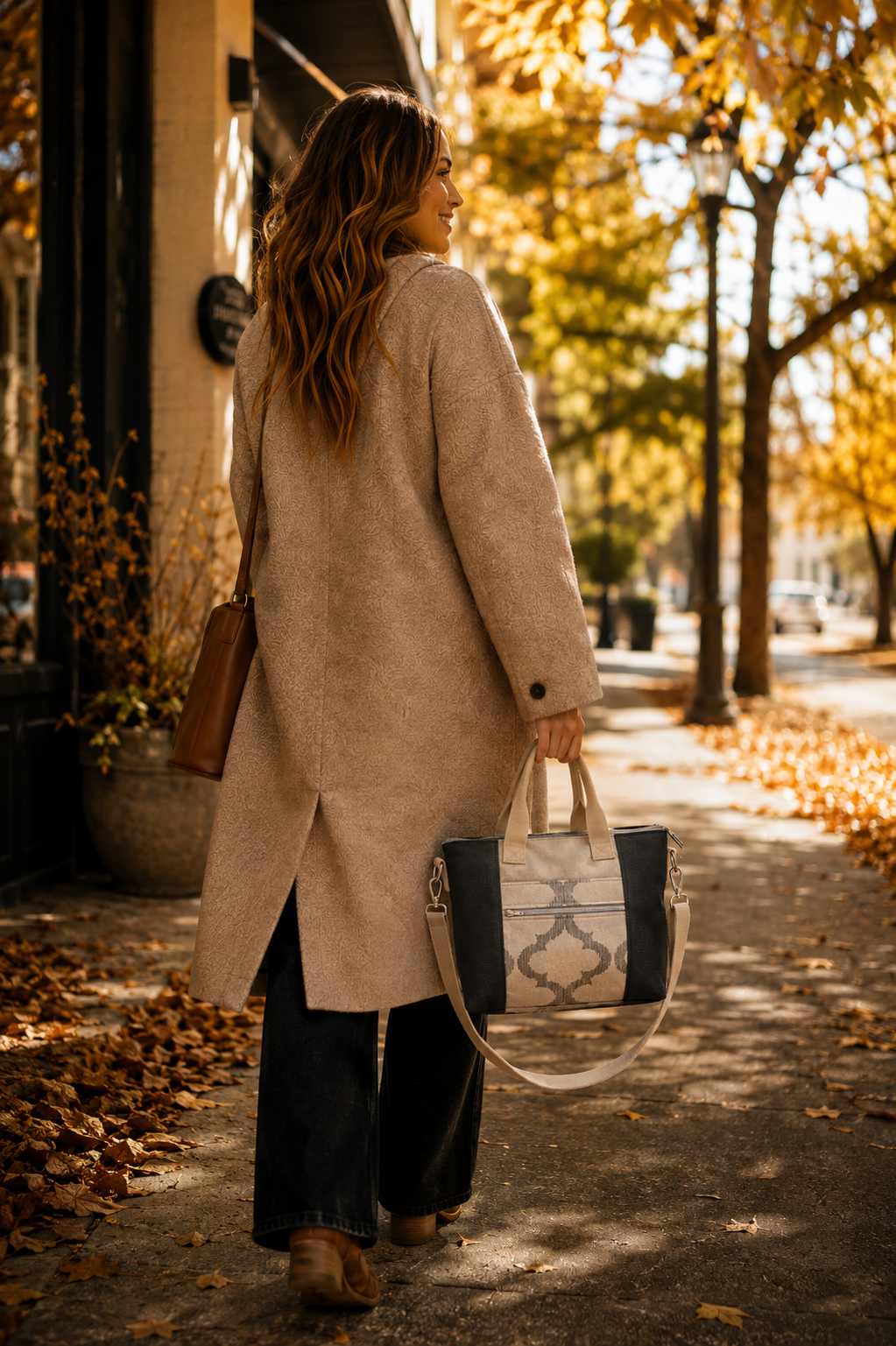 Sac à main bandoulière - Lin Baroque