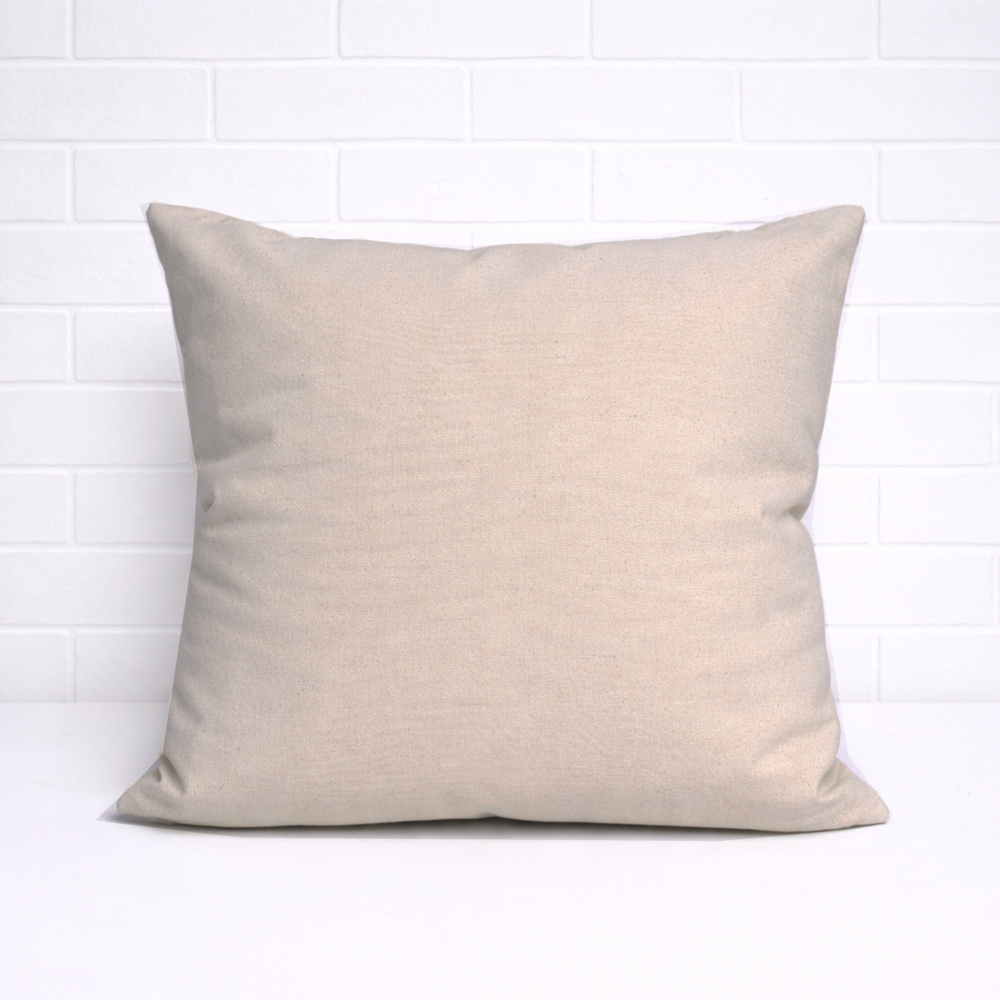 Housse de coussin - Linen Sunset + Canvas naturel